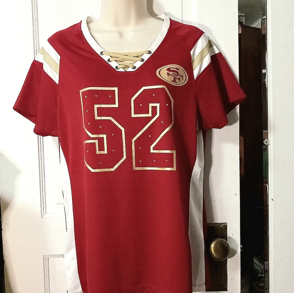 Ladies 49ers Jersey Top